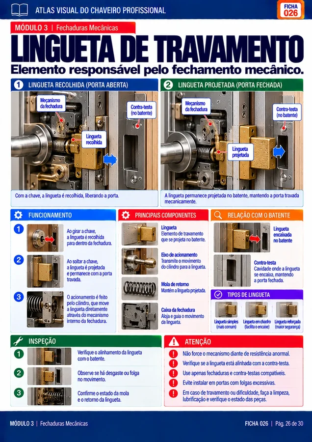 Ficha do Atlas: Lingueta de travamento